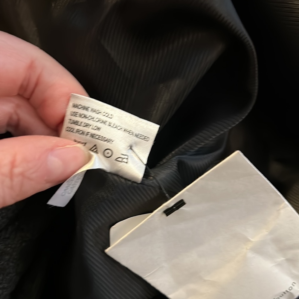 Calvin Klein Classic Black Trench Coat Removable Fleece Lining - Picture 14 of 16